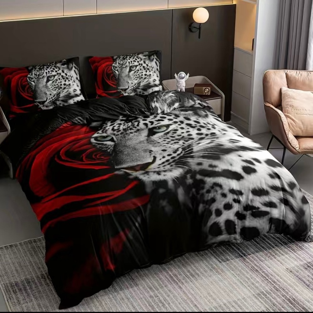 Jungle Animals Coverlet Set Set Queen Size